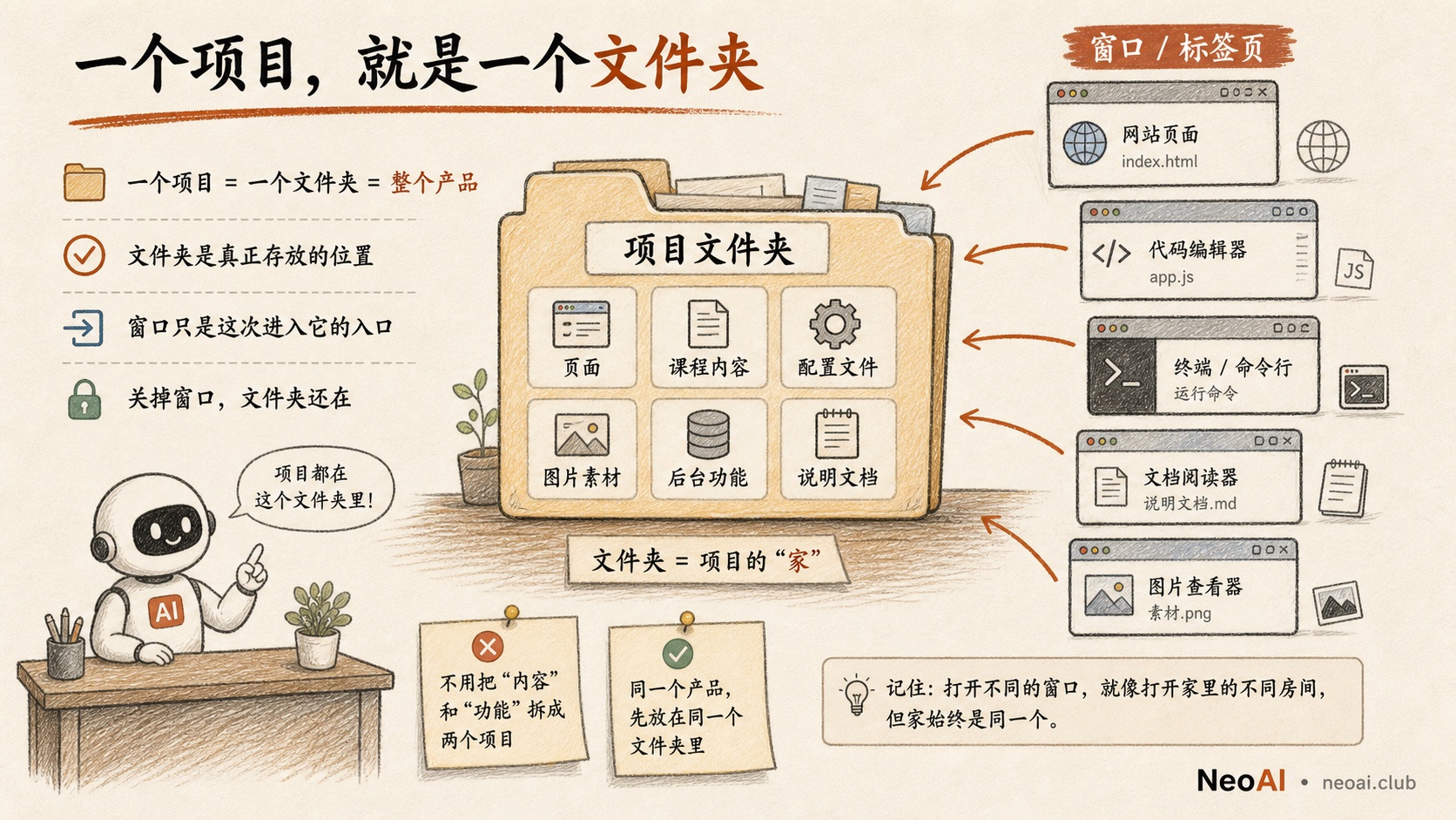 一个项目就是一个文件夹结构图